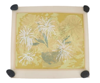 Mary Alice Trentmann (20th Century) American, Silkscreen Floral Print