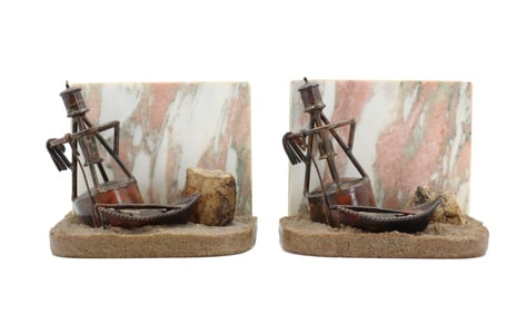 (2) Nautical Themed Bookends
