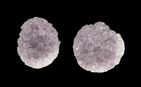 Group of (2) Amethyst Geode Slices / Clusters