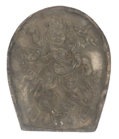 Fine Terracotta Carved Mahakala Statue