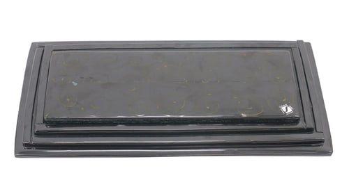 Italian Sabino Tiered Art Glass Trays