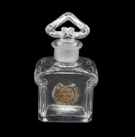 Vintage L'Heure Bleu Glass Perfume Bottle