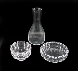 (3) Orrefors Glass Objects
