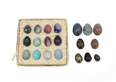 (20) Polished Stone Eggs
