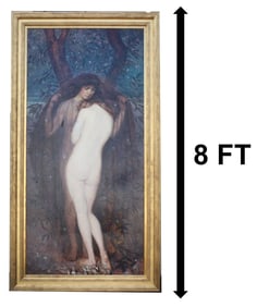 Philip Leslie Hale (1865–1931) American, Impressive Oil on Canvas Figural Painting "Spirit of
