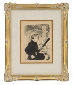 Henri de Toulouse-Lautrec (1864–1901) French, Figural Lithograph Print "Pour Toi!"