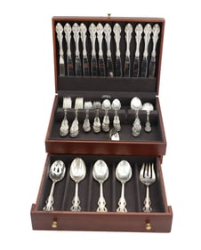 (65) Piece Reed & Barton Sterling Silver Flatware Set 92.3 Ozt