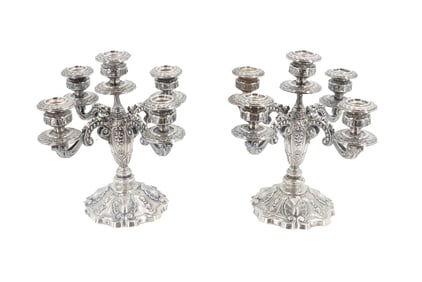 (2) Birks Spanish Sterling Candelabra - 87.110 ozt.