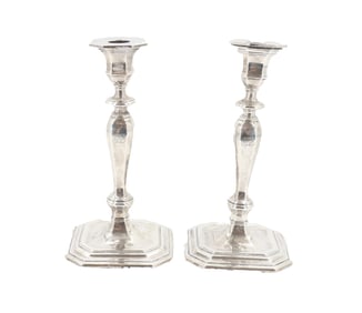(2) Tiffany Weighted Sterling Candlesticks