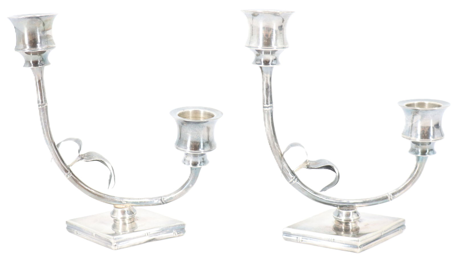 (2) Sterling Silver Candlesticks - Gross 9.525 ozt. (1 of 14)