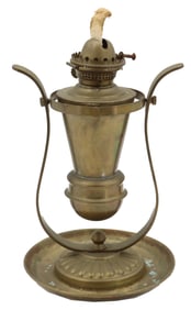 Antique Brass Tseng-Meienter Nautical Gimbal Kerosene Lamp