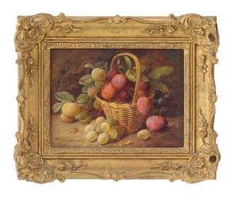 Vincent Clare (1855-1930) English, Still Life Oil on Canvas