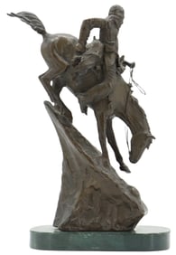 After Remington Bronze Titled The Mountain Man