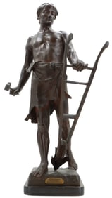 After Antoine Bofill (1875-1939) Spanish, Male Bronze Sculpture
