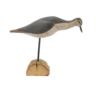 William White Shorebird Sandpiper Decoy