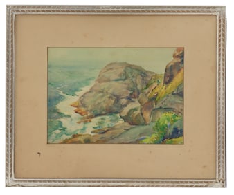 O. Victor Humann (1874–1951) American, Watercolor on Paper Landscape