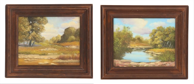 (2) Kay Walton (20th/21st Century) American, Oil on Canvas Landscapes