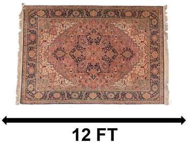 Enormous Exceptional Karastan Persian Heriz Wool Rug
