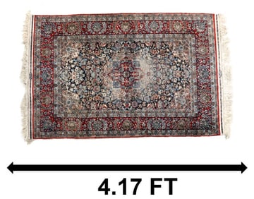 Antique Heriz Silk Persian Rug