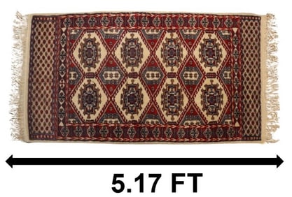 Long Persian Bokhara Wool Rug