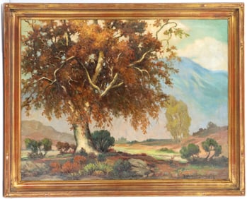 Theodore Jackman (1878-1940) Signed Oil on Canvas Southern California Landscape Painting