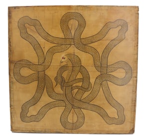 19th Century Indian Kundalini Serpent Diagram