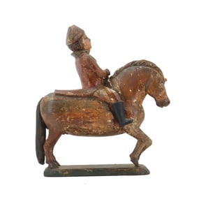 18th Century Sculpture of Napoleon Mounted on a Horse