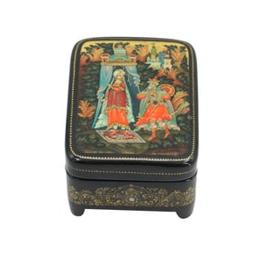 Vintage Russian Possibly Palekh Lacquer Box