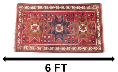 Long Turkish Caucasian Anatolian Wool Rug