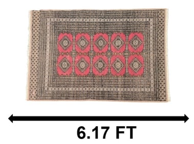 Very Long Vintage Uzbek Bokhara Wool Rug