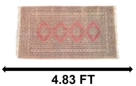 Vintage Uzbek Bokhara Wool Rug