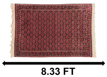 Antique Russian Bukhara Yamud Motif Wool Rug: Antique Russian Bukhara Yamud Motif Wool Rug. The mid 1800s saw a massive Russian push to expand their empire, and much of Central Asia fell to their armies, including the Khalifate of Bukhara. Though