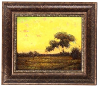 Stephano (20th/21st Century) Tonalist Landscape Oil on Canvas Painting at Dusk