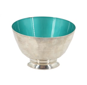 Towle Sterling and Enamel Revere Style Bowl