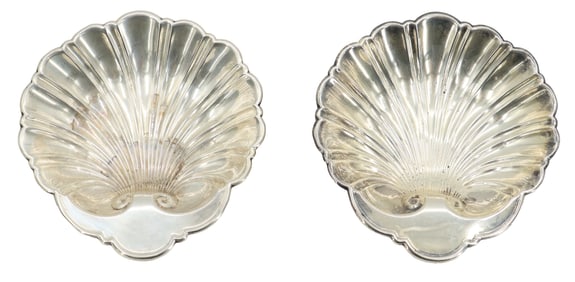 Pair of Gorham Sterling Silver Scallop Shells - 4.855 ozt.