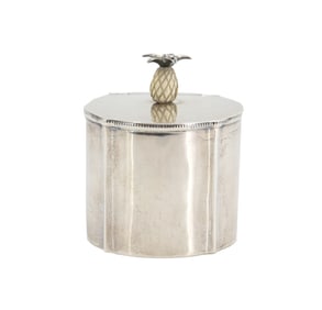 DeMatteo Hand-Made Sterling Silver Tea Caddy - 7.940 ozt.
