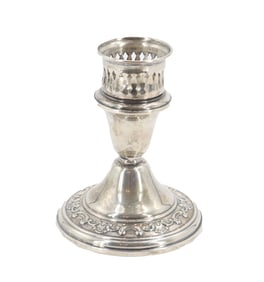 Gorham Sterling Plated Weighted Candle Holder