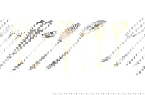 (8) Various Sterling Flatware - 11.415 ozt.: (8) Various Sterling Flatware - 11.415 ozt. Lot comprised of eight sterling silver Reed &amp; Barton utensils, including fish forks, soup ladles, and grape shears. Pieces by various manufacturers; mar