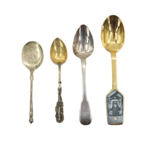 (4) European Sterlin gSilver Spoons - 3.085 ozt.