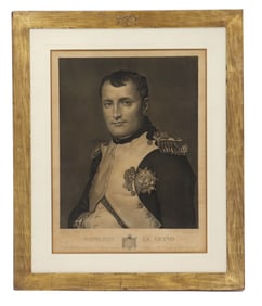 Napoleon After Jacques Louis David (1748-1825) French, Engraving by Noel Bertrand