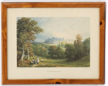 C. R. Stanley (1795-1868) British, Framed Windsor Castle Lithograph