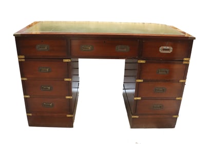 Antique English Mahogany Campaign Desk