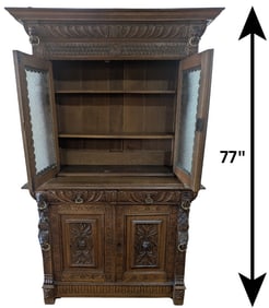 19th Century French Renaissance Revival Oak Buffet Cabinet