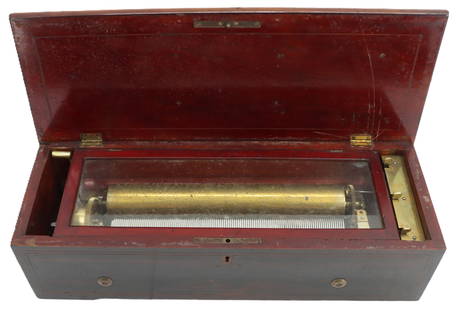 Antique Swiss Nicole Freres of Geneva Wooden Music Box: Antique Swiss Nicole Freres of Geneva Wooden Music Box - AS IS. Top of the box has wonderful inlaid marquetry. Inside left just above the cylinder it says Nicole Freres A Geneve. Right says 41511 Size