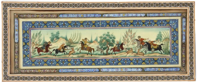 Persian Miniature Polo Painting