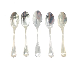 (5) French Silver Spoons, including Christofle
