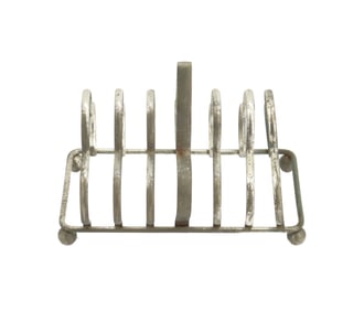 English Silverplate Art Deco Letter Holder