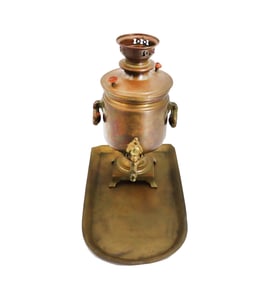 Late 19th Century Russian Brass Samovar