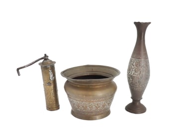 (3) Bronze Items
