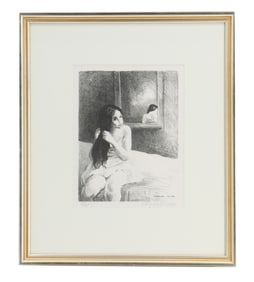 Raphael Soyer (1899-1987) American, Signed and Numbered Lithograph